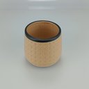 Ver imagem 3 de Cachepô Decorativo Vaso Enfeite 13x13x13cm Cerâmica Bege