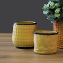 Ver imagem 6 de Cachepô Decorativo Vaso Enfeite 13x13x13cm Cerâmica Bege