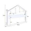 Ver imagem 5 de Cama Infantil Moldura Casinha para Colchão 0,88 x 1,88 Cor Branco