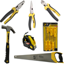 Ver imagem 4 de Kit Jogo 12 Ferramentas-3 Alicates+1 Serrote 20"+1 Martelo 27mm+1 Trena 5m+3 Chaves Fenda+3 Philips