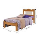 Ver imagem 6 de Cama Solteiro Vertice Nature Off White MDF MDP com Montagem Flex Casah