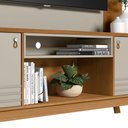 Ver imagem 5 de Rack para Sala com Painel para Tv 55 Pol Eller L05 Nature Off White - Lyam Decor