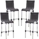 Ver imagem 1 de Kit 4 Banquetas em Alumínio e Fibra Sintética Haiti para Cozinha, Edícula Trama