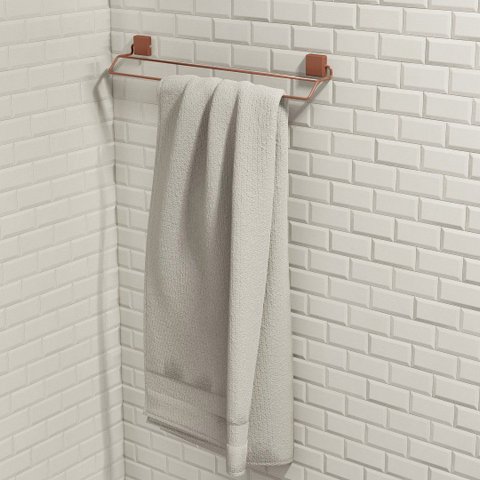 Porta Toalha Duplo - Linha Premium Decotec Cobre