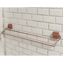 Porta Toalha Duplo - Linha Premium Decotec Cobre - 2