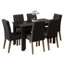 Ver imagem 2 de Conjunto Sala de Jantar Mesa Tampo de Vidro 6 Cadeiras Odara Madesa