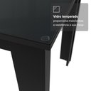 Ver mais imagens de Conjunto Sala de Jantar Mesa Tampo de Vidro 6 Cadeiras Odara Madesa