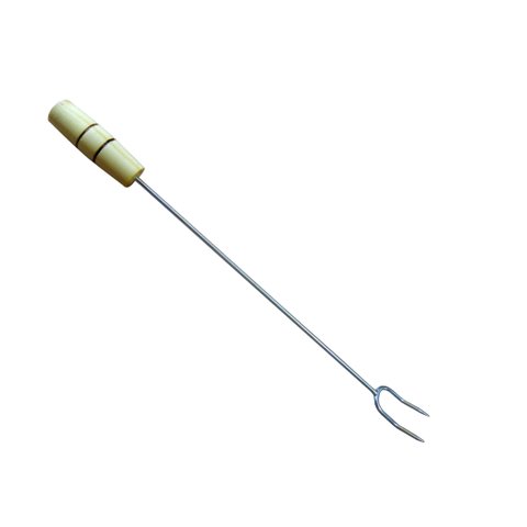 Garfo Para Churrasco 59cm Com Cabo De Madeira