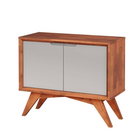Buffet Bella 2 Portas Cor Natural com Laca Fendi 90cm - 58628