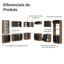 Ver imagem 5 de Armário de Cozinha Completa 549cm Rustic/preto Glamy Madesa 01