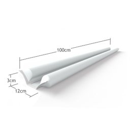 Veda Fresta Protetor Porta Rolinho Impermeável 100Cm Comfort Door Vedação Contra Poeira Inseto Branc - 4