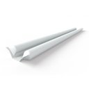 Ver imagem 1 de Veda Fresta Protetor Porta Rolinho Impermeável 100Cm Comfort Door Vedação Contra Poeira Inseto Branc