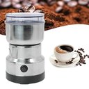 Ver imagem 1 de Moedor Triturador de Café Mini Elétrico com Interruptor de Segurança Prata Vipshop