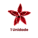 Ver imagem 2 de Flor Decorativa de Natal Natalina 30 Cm 8 Petalas Vermelha