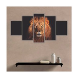 Quadro decorativo Leão de Judá Face Moderno - 5