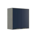 Ver imagem 1 de Armário Aéreo Cozinha 70 Cm Domus 2 Portas Silver/royal - Hecol Móveis