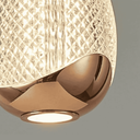 Ver imagem 2 de Pendente Acrílico Dourado 14,5cm Led 8w 3000k Bivolt
