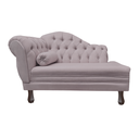 Ver imagem 1 de Recamier Sofá Direito Larissa 120cm Sala Veludo Rose - Incasa Decor