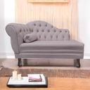 Ver imagem 2 de Recamier Sofá Direito Larissa 120cm Sala Veludo Rose - Incasa Decor