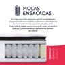 Colchão Solteiro Molas Ensacadas com Pillow Top Extra Conforto 88x188x38cm Premium Sleep Bf Colchões - 8