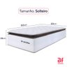 Colchão Solteiro Molas Ensacadas com Pillow Top Extra Conforto 88x188x38cm Premium Sleep Bf Colchões - 4