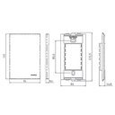 Ver imagem 2 de Tomada Margirius Sleek 2p+t 20a com Placa 4x2 Branca