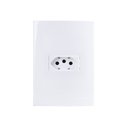 Ver imagem 1 de Tomada Margirius Sleek 2p+t 20a com Placa 4x2 Branca