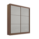 Ver imagem 1 de Guarda Roupa Mdf Santorini 2 Portas Castanho com Off White
