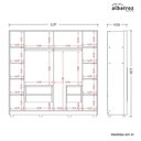 Ver imagem 7 de Guarda Roupa Casal Napoli 6 Portas 4 Gavetas Off White – Móveis Albatroz