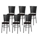 Ver imagem 1 de 6 Cadeiras para Mesa Preta Hawai Preto:marrom
