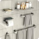 Ver imagem 1 de Kit Acessórios Para Banheiro Inox 6 Peças ELG