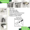 Kit Acessórios Para Banheiro Inox 6 Peças ELG - 2
