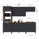 Ver imagem 4 de Armário Cozinha Modulada Completa Americana 100% MDF 270cm Provence Multimóveis Crink-CPL008