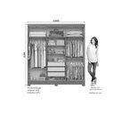 Ver imagem 5 de Guarda Roupa Casal B367 6 Pts 3 Gavs Cinamomo/Avela Henn