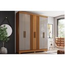 Ver imagem 1 de Guarda Roupa Casal B367 6 Pts 3 Gavs Cinamomo/Avela Henn