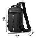 Ver mais imagens de Mochila Bolsa Tiracolo Sling Multifunções Homens Impermeável Genérico Verde