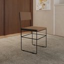Ver imagem 1 de Cadeira Industrial Vitória Estofada Veludo para Mesa Sala de Jantar Cozinha Conforto - Preto/marrom