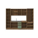 Ver imagem 3 de Cozinha Modulada Celeste Kappesberg 100% Mdf Nogueira/verde Oliva 300cm