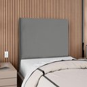 Ver imagem 2 de Cabeceira Solteiro 100 Cm com Frame Luna Suede Cinza Artte