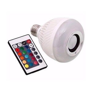 Lampada Caixa de Som Led 9w Led Rgb Controle