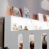 Cama Infantil Montessoriana Led Nina com Nicho Branca + Luminária Led - 2