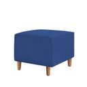 Ver imagem 5 de Kit Amamentação Poltrona + Puff + Almofada Sophia Suede Azul Marinho Clique Decorações