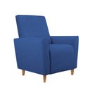 Ver imagem 3 de Kit Amamentação Poltrona + Puff + Almofada Sophia Suede Azul Marinho Clique Decorações