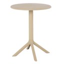 Ver imagem 2 de Kit 4 Mesas de Jantar Redonda Área Externa Taormina Drops Fratini 60 Cm (larg) Polipropileno Fendi