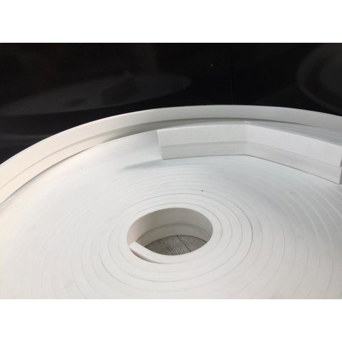 Roda Teto, Moldura De Teto, Sanca Teto De Eva Adesivo E Flexível *e18 5cmx 1cm 20 Metros* Branco