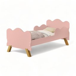Cama Infantil Angel Rosê com Colchão Cambel - 2