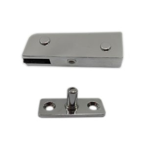Dobradiça superior + pivô para porta pivotante de vidro temperado blindex - Cromado