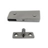 Dobradiça superior + pivô para porta pivotante de vidro temperado blindex - Cromado - 1