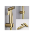 Ver imagem 2 de Ducha Higiênica Cor Dourada 1/4 Volta Luxo Gatilho Aço Inox 304 - Brinovar