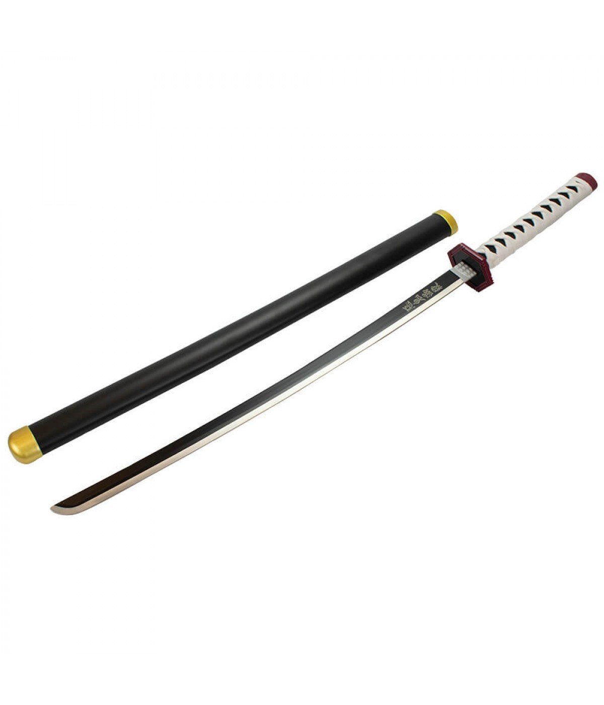 Espada Decorativa Japonesa Katana Preta Samurai Modelo B 75cm - 2